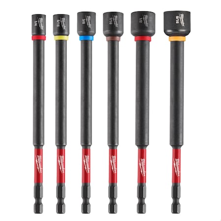 Milwaukee Tool Nutsetter Set, 6 in L, Hex 49-66-4567