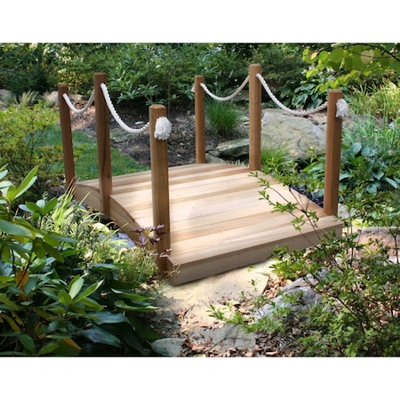 Gardencare 6 ft. Cedar Rope Bridge GA983297