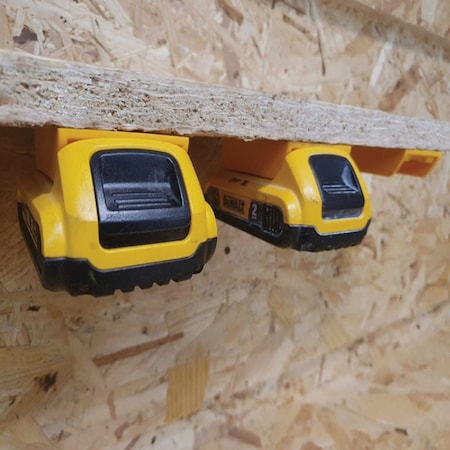 Stealthmounts Battery Mounts for DEWALT 20V/60V MAX, 6PK BM-DW20-YLW-6