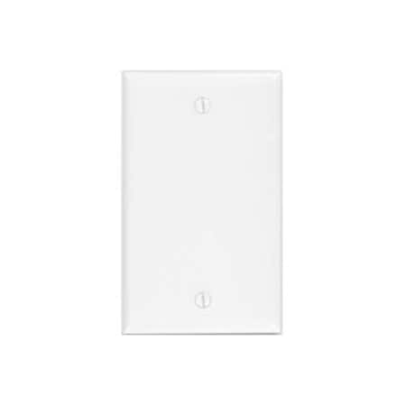 Leviton Blank Wallplate, Standard Size, Gang 1, Light Almond 78014