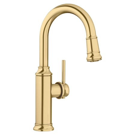 Blanco Empressa Bar Pull-Down Stream Only 1.5 GPM, Satin Gold 442983