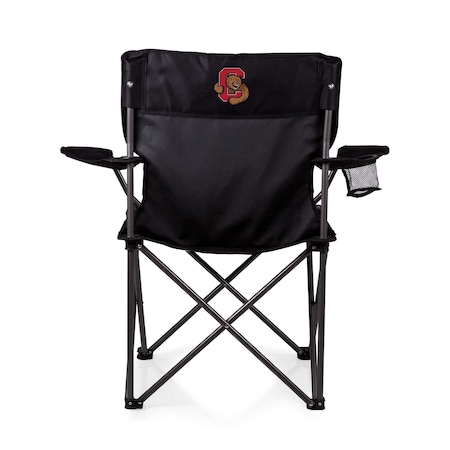 Picnic Time Family Of Brands NCAA Cornell Big Red PTZ Camp Chair - Beach Chair with Carrying Bag, Black 804-00-179-684-0