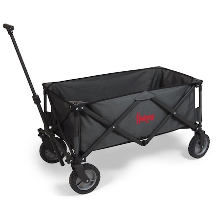 Picnic Time Family Of Brands NCAA Nebraska Cornhuskers Adventure Wagon Folding Wagon - Wagon Cart 739-00-679-404-0
