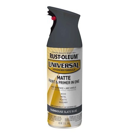 Rust-Oleum Spray Paint, Farmhouse Slate Blue, Matte, Solvent, 12 oz 376723