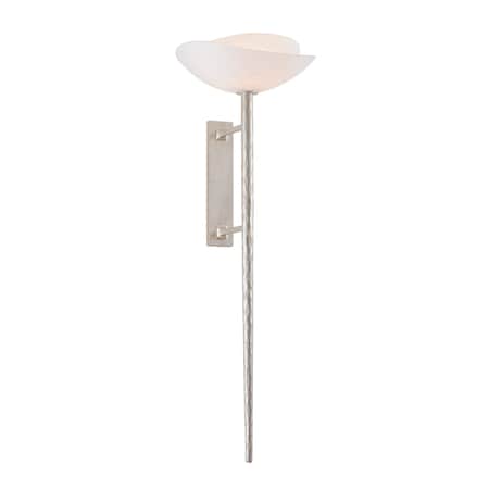 Corbett Lighting Coppa 1 Light Wall Sconce in Warm Silver Leaf Finish 554-01-WSL