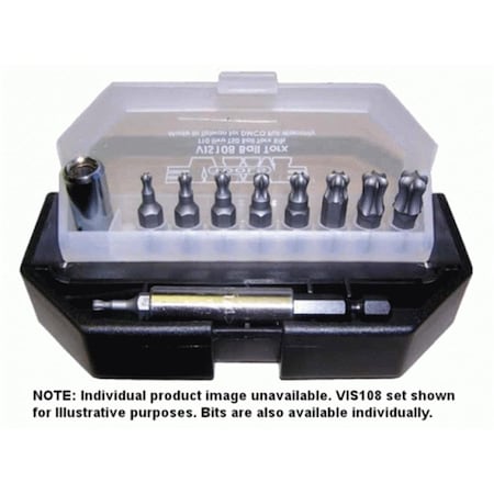 Vim Tools VI108T25B T25 Ball Torx Bit  0.25 Hex Drive x 1 Long VIMVI108T25B