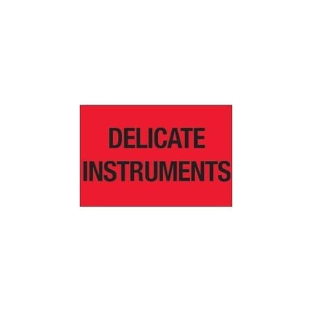 Bubblefast 2 x 3'' - ''Delicate Instruments'' Fluorescent Red Labels BFDL1079