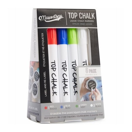 Masontops LIQ Chalk Marker, 6PK TC6