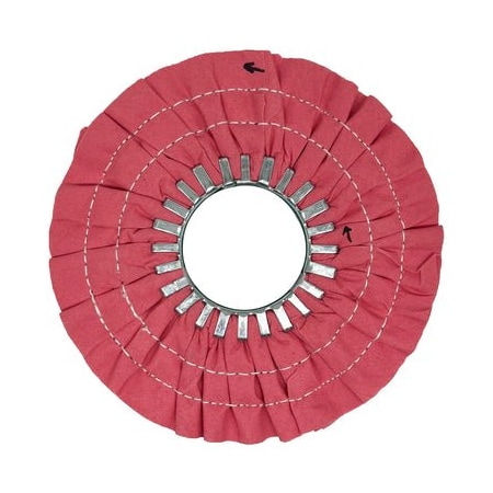Renegade Products Usa 9" Stitched Airway Buffing Wheels, Pink, Double Stitch, No Center Plate FAW9X3N2-16PPT2-2RS