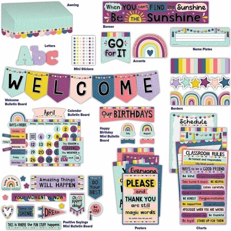 Teacher Created Resources Oh Happy Day Decor Set, Multi, 1 Set 2088668