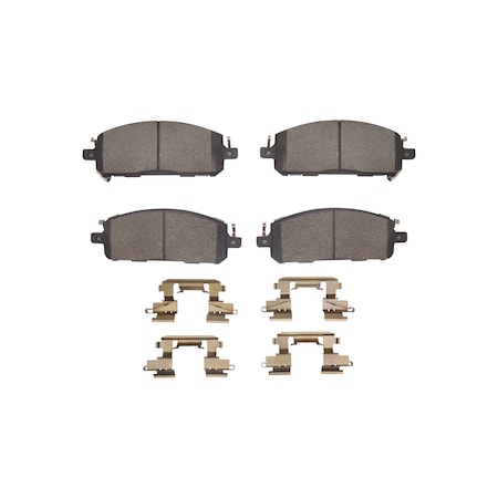 Dynamic Friction Co DFC HybriDynamic Brake Pads Hrdwr Kit 4000-2413-01