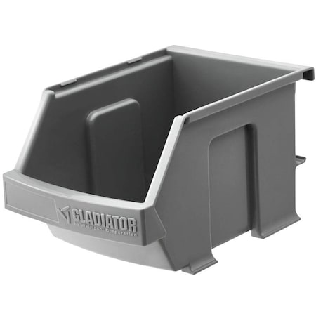 Gladiator Small Item Bin, 10 lb, Plastic, Charcoal, 4 in L, 4-1/2 in W, 7 in H GAWESB3PGC