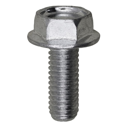 Auveco Hex Flange License Plate Screw M6-1.0 x 16mm, 50PK 17316