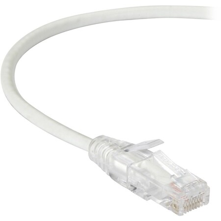 Black Box Slim-Net Cat6A 28-Awg 500-Mhz Stranded Ethernet Patch Cable - C6APC28-WH-01