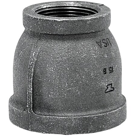 Anvil 1-1/4'' x 1'' Malleable Black Iron Reducing Coupling 8700134409