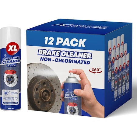 Adhesive Guru AG420 Brake Cleaner 16.9 oz XL Non-Chlorinated Fast-Drying Degreaser Aerosol, 12PK adgr_AG420_Brk_Clnr_12pk