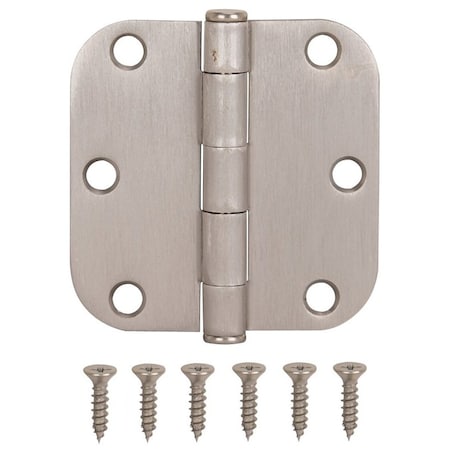 Prosource Door Hinge, Steel, Satin Nickel, Loose Pin, 180 deg Range of Motion, Screw Mounting LR-702-PS