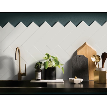 Emser Tile Emser Catch 4''x16'' Matte Ice Ceramic Wall Tile, 10.83 Sq. Ft./Case F14CATCIC0416M