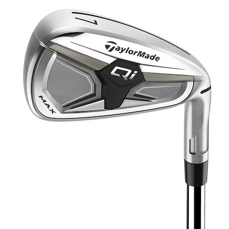 Taylormade Qi Max Iron Set - Steel Shafts - Right Hand/5-PW, AW/Stiff Flex TAYQI4DISS