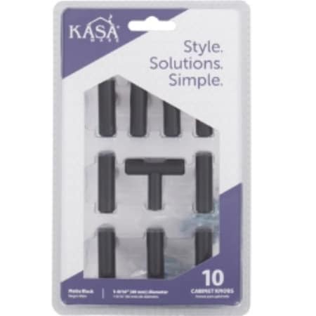 Hardware Resources T Knob, Matte Black, 10PK K294MB-10