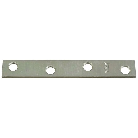 National Hardware Mending Brace, 4 in L, 5/8 in W, Steel, Zinc, Screw Mounting N272-732