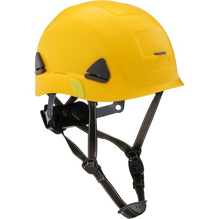 Fibre-Metal By Honeywell Type II Non-Vented, Industrial Climbing Helmet w/HDPE Shell, 8-Point Textile Suspension, Wheel Ratchet CSH10002