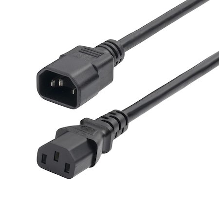 Startech.Com 1ft Power Extension Cord, IEC 60320 C14 to C13 PDU Power Cord, 10A 250V 8713-8100-POWER-CORD