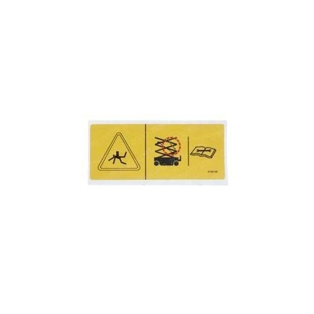 Genie REPLACEMENT DECAL, SAFETY CHOCK 82474