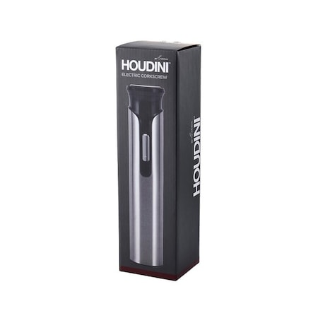 Rabbit Houdini Electric Corkscrew, Plastic/Stainless Steel, Black H1-04104T