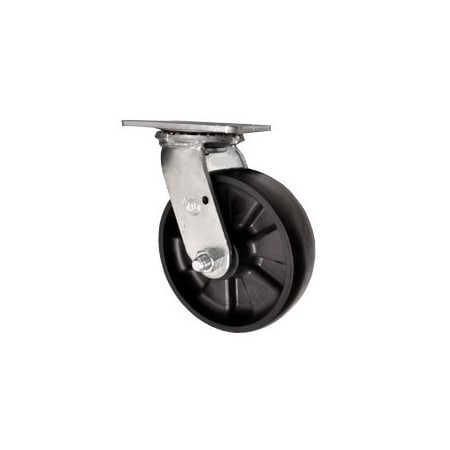 Service Caster 6 Inch Glass Filled Nylon Wheel Swivel Caster with Roller Bearing SCC-30CS620-GFNR