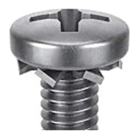 M2.5-0.45 x 12 mm Phillips Pan Machine Screw, Passivated 18-8 Stainless Steel, 10 PK