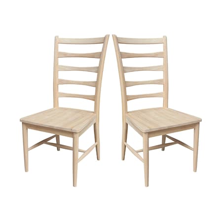 Whitewood Industries Set of Two Solid Wood Haven Dining Chairs, Unfinished C-92P