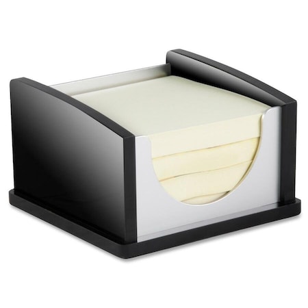 Kantek Black Acrylic and Aluminum 3 x 3 Memo Pad Holder, Black BA-305