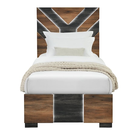 Global Furniture Usa Modern Optimus Brown/Black Full Bed OPTIMUS-BRWN/BLK-FB