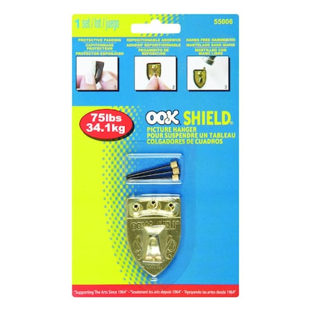 Hillman OOK Shield Picture Hanger 75 lb 55006