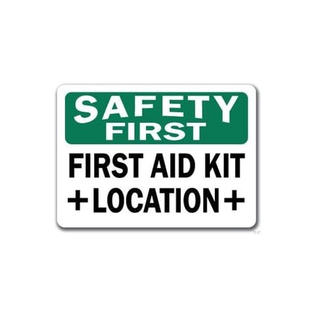 Signmission Safety Sign, 14 in Height, Plastic, 10 in Length, First Aid SF-First Aid