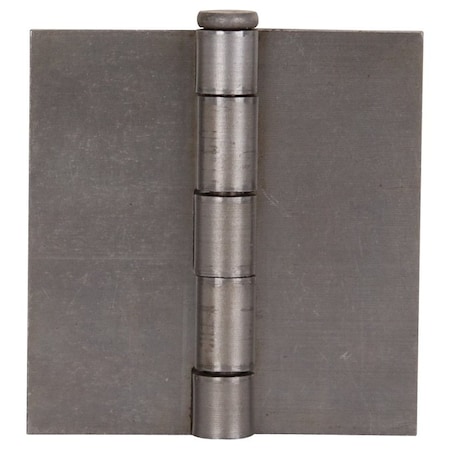 Prosource Door Hinge, 3 in W Door Leaf, 3 in H Door Leaf, 2.2 mm Thick Door Leaf, Steel, Plain Steel, 100 lb LR-019-PS