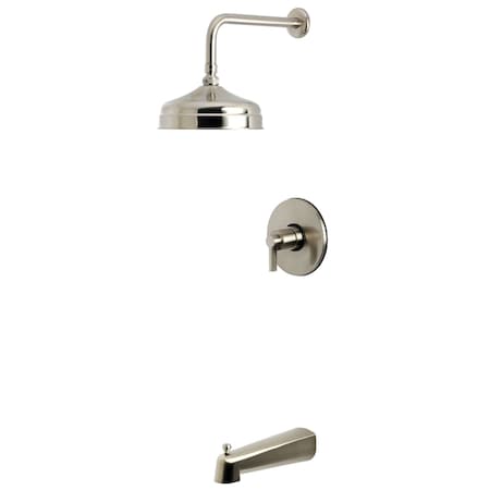 Kingston Brass Single-Handle Pressure Balanced Tub and Shower Faucet, Brushed Nickel KB6338NDL