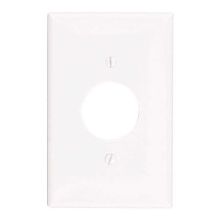 Leviton 1-Gang Midway Single 1.406 in. Hole Wall Plate, White R52-00PJ7-00W