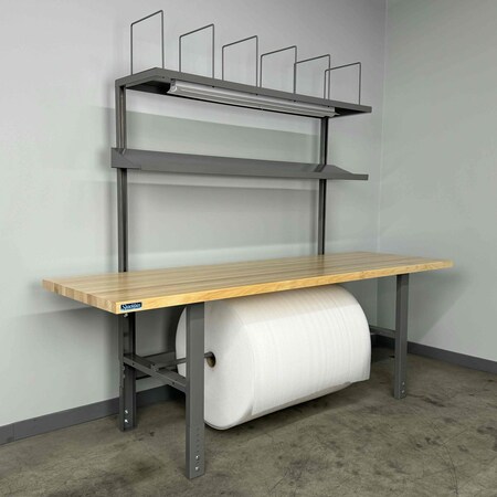 Stackbin Packing Work Bench, 96" W, 3500 lb. 4-8PACK-6M-BG