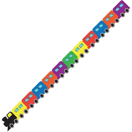Hygloss Products Train Die-Cut Border, 36ft Per Pack, PK6 33682