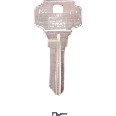 Do It Best Dexter Nickel Plated House Key DE6 / D1054K DIB, 10PK IAP99990921