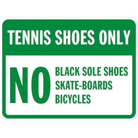 Lyle Tennis Shoes Only, No Black Sole Shoes, Skate Boards, , 24x18, Diamond Grade, White G-11749-DG_24x18