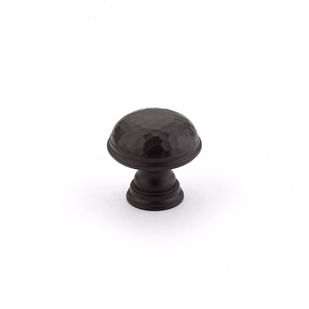 Schaub 1-1/4in Atherton Hammered Cabinet Knob Oil Rubbed Bronze Finish 570-10B