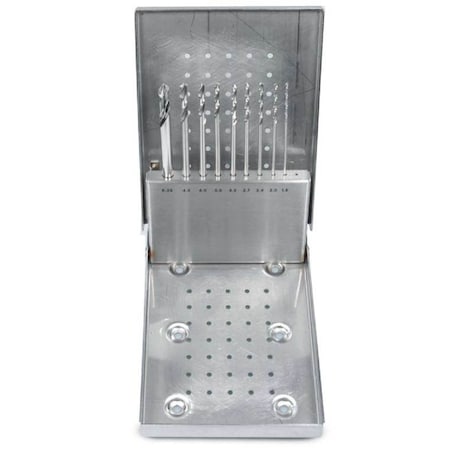 Jorgensen Laboratories Orthopedic Drill Case w/9 Drill Bits J0372XC