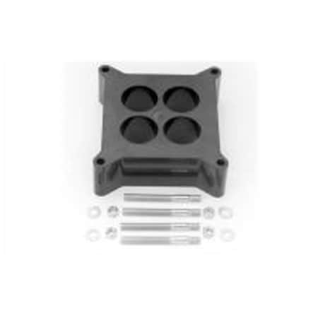 Edelbrock 8713 2 in. 4-Hole Black Phenolic Plastic Carburetor Spacer EDE8713