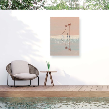 Trademark Fine Art Outdoor Canvas Art Fabian Lavater  'Morning Bliss' Wall Art for Patios, or Gardens 1X23739-OC1824WR