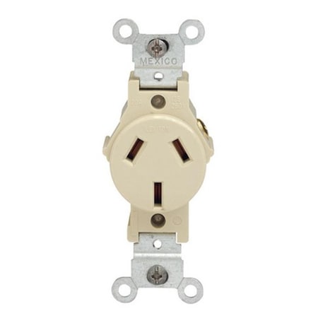 Gorgeousglow 05032-0IS 20amp Ivory Commercial Single Commercial Receptacle GO151025