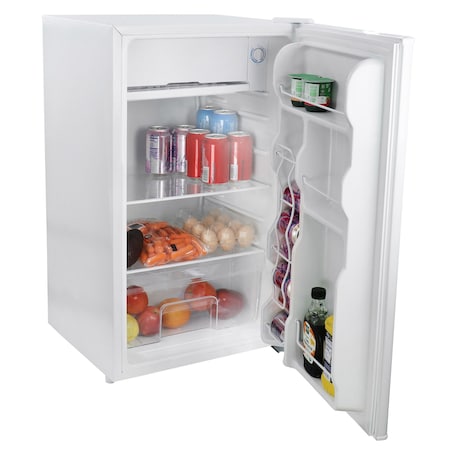 Megachef 3.2 cu. ft. Compact Freestanding Mini Refrigerator in White MCR-90W