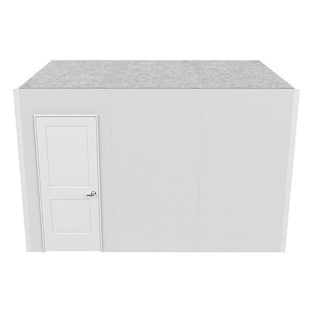 Versare Cubicle Wall Set, White, 96 in H 5801544
